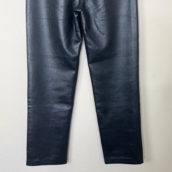 Aritzia Wilfred The Melina High Waisted Vegan
Leather Straight Leg Black Pant - Picture 11 of 16